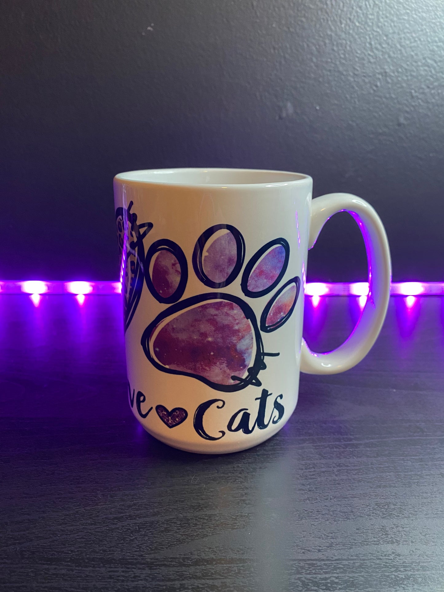Peace Love Cats 15 oz. Mug