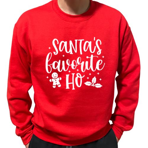 Santa's Favorite Ho CREW SWEATSHIRT