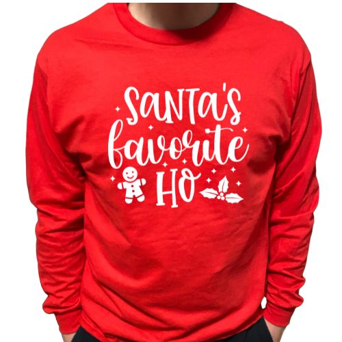Santa's Favorite Hoe LONG SLEEVE SHIRT