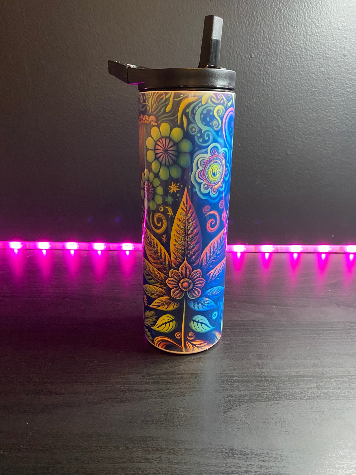 Trippy FlowerLeaf 20 oz. Tumbler