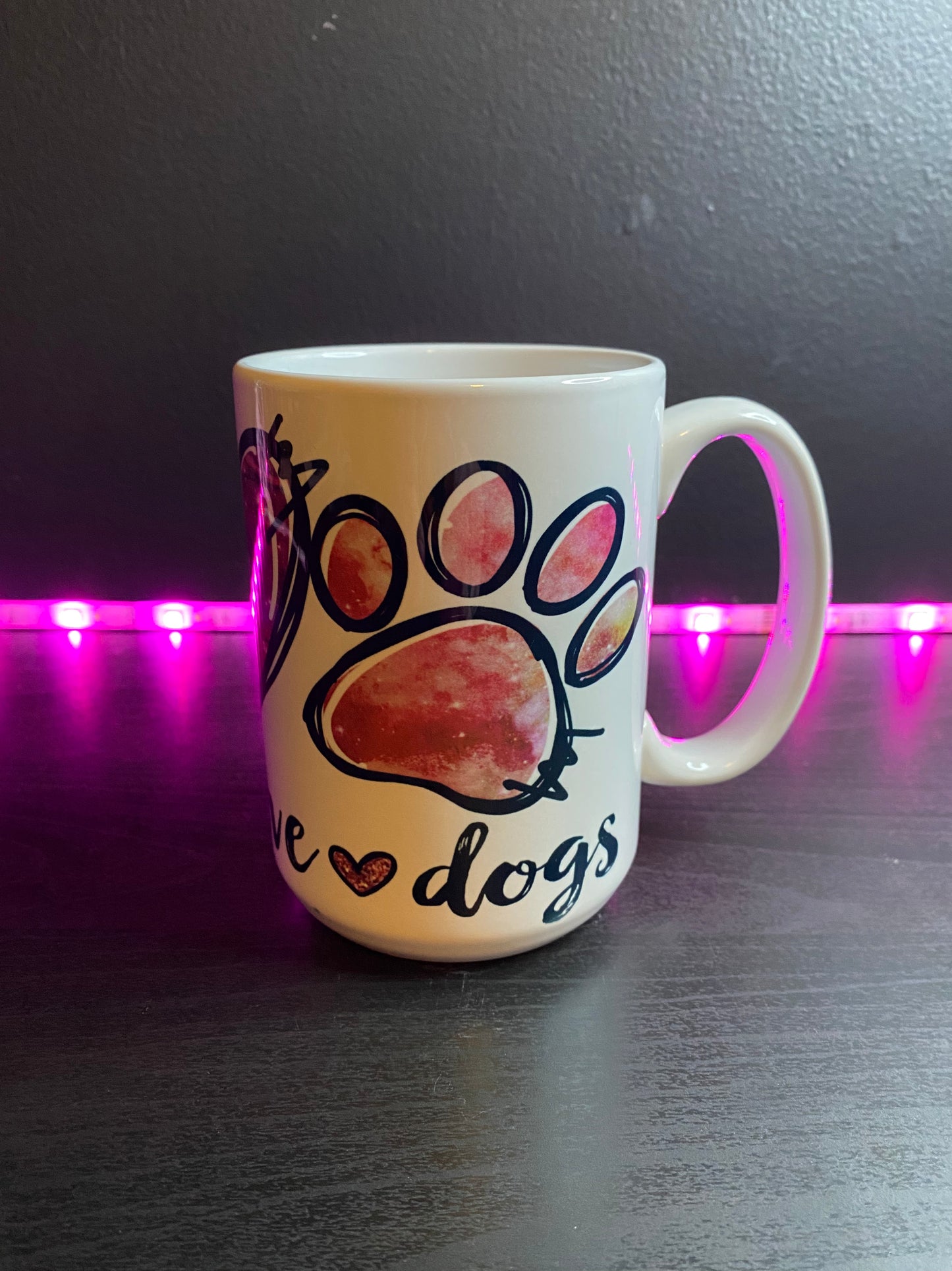Peace Love Dogs 15 oz. Mug